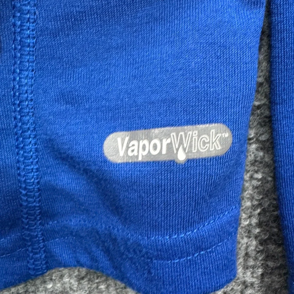 The North Face VaporWick 1/4 Zip Pullover Mens XL Blue Long Sleeve Running